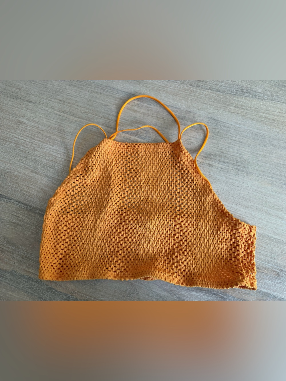Orange Zara top